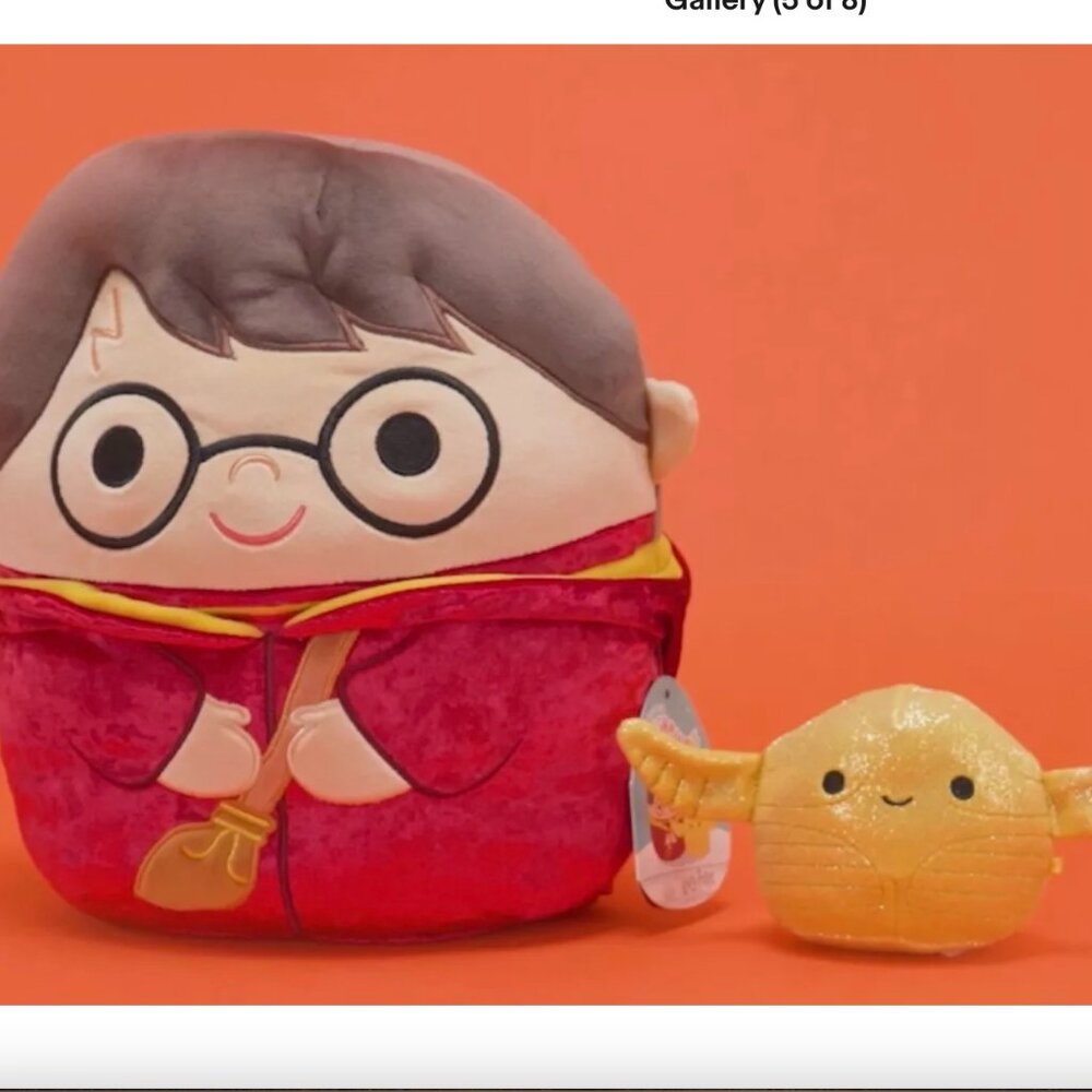 Squishmallow x Harry Potter 12in & 4-Inch Golden Snitch Select Series 2-Pack
